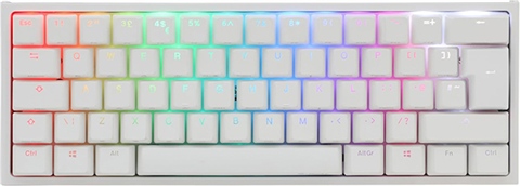 Ducky One2 Pro Mini RGB Gaming Keyboard (Cherry MX Red) - White, B